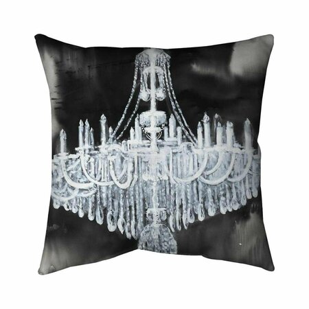 FONDO 20 x 20 in. Glam Chandelier-Double Sided Print Indoor Pillow FO2796250